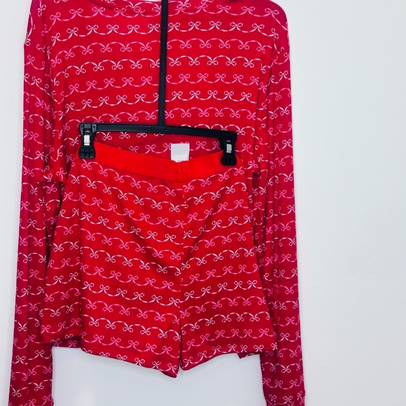 XXL-No Boundaries Red and Pink Women's Pajama Set - Picture 3 of 4